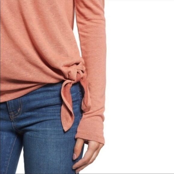 MADEWELL Soundcheck Side Tie Long Sleeve Top - Picture 2 of 9